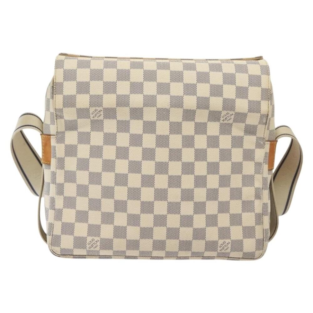 Louis Vuitton Damier Azur Naviglio Shoulder Bag White